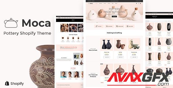 ThemeForest - Moca v1.0 - Shopify Ceramic, Handmade Artists Shop Theme - 29012301