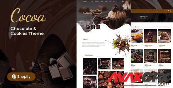 ThemeForest - Cocoa v1.0 - Shopify Chocolate Shop Theme - 29012301