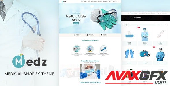 ThemeForest - Medz v1.0 - Medical Products Shopify Theme (Update: 23 September 21) - 29012301