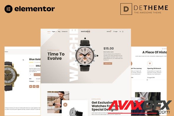 ThemeForest - Watchbox v1.0.0 - Watch Shop WooCommerce Elementor Template Kit - 35319803