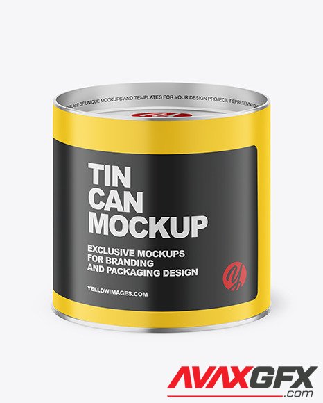 Matte Tin Can Mockup 88203