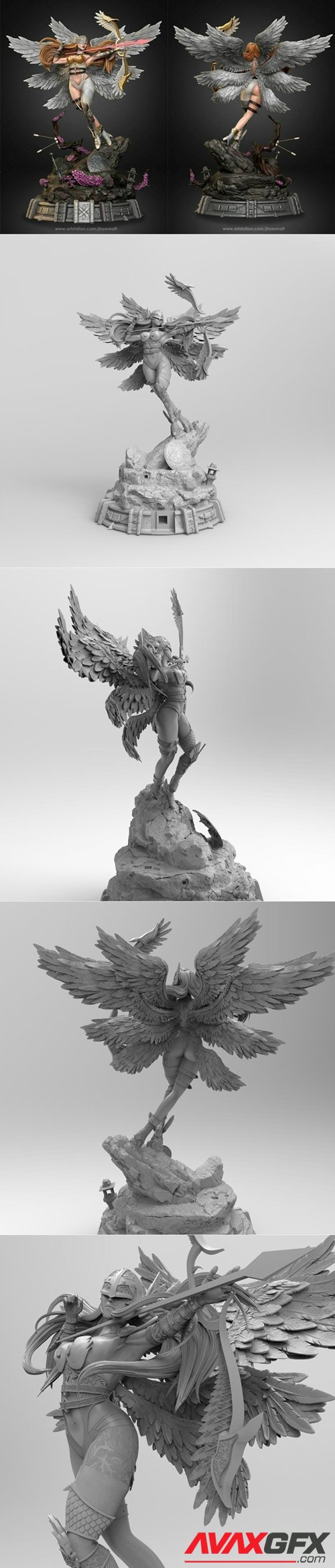 Angewomon Arrow – 3D Printable STL