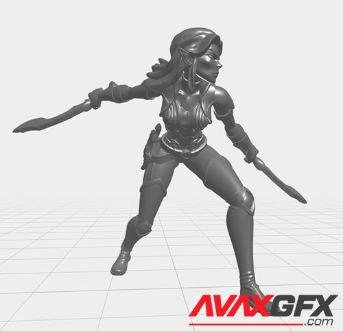 Rayla Elf Assassin – 3D Printable STL
