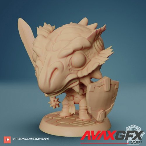 Dragonborn Paladin – 3D Printable STL