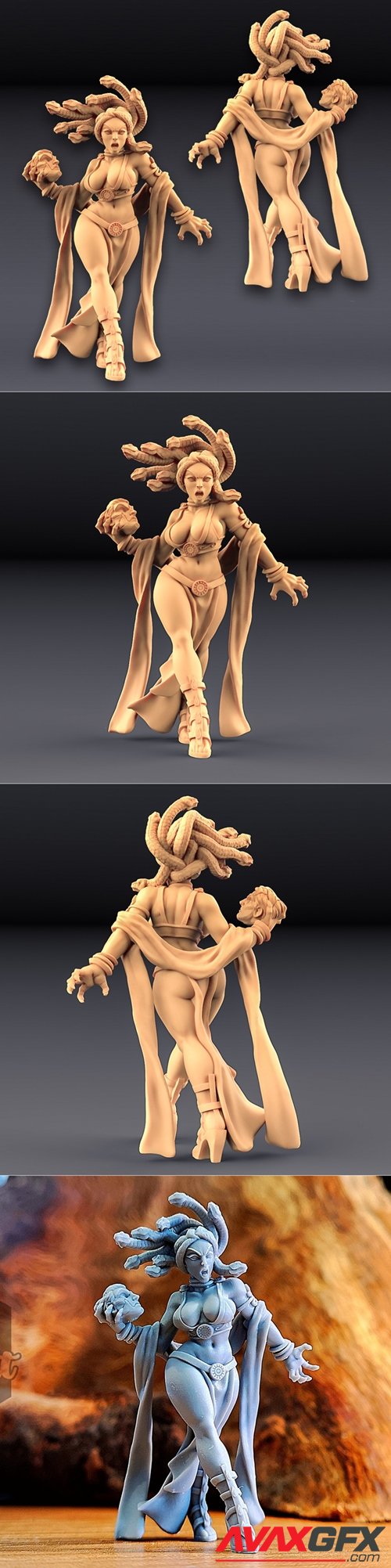 Medusa - Snake Cult Beauty – 3D Printable STL