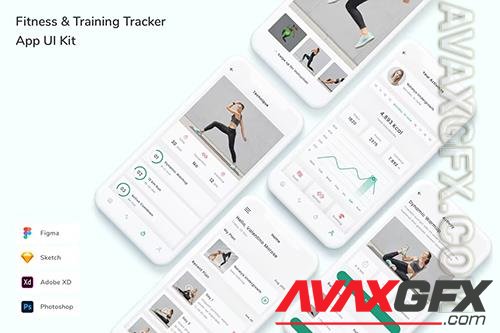 Fitness & Training Tracker App UI Kit TWALD75