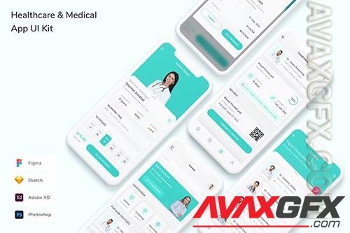 Healthcare & Medical App UI Kit GF47H6S