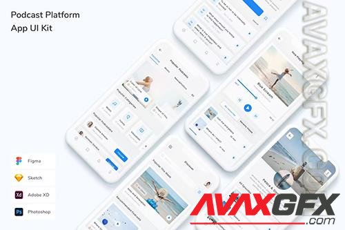 Podcast Platform App UI Kit GPRQVU7