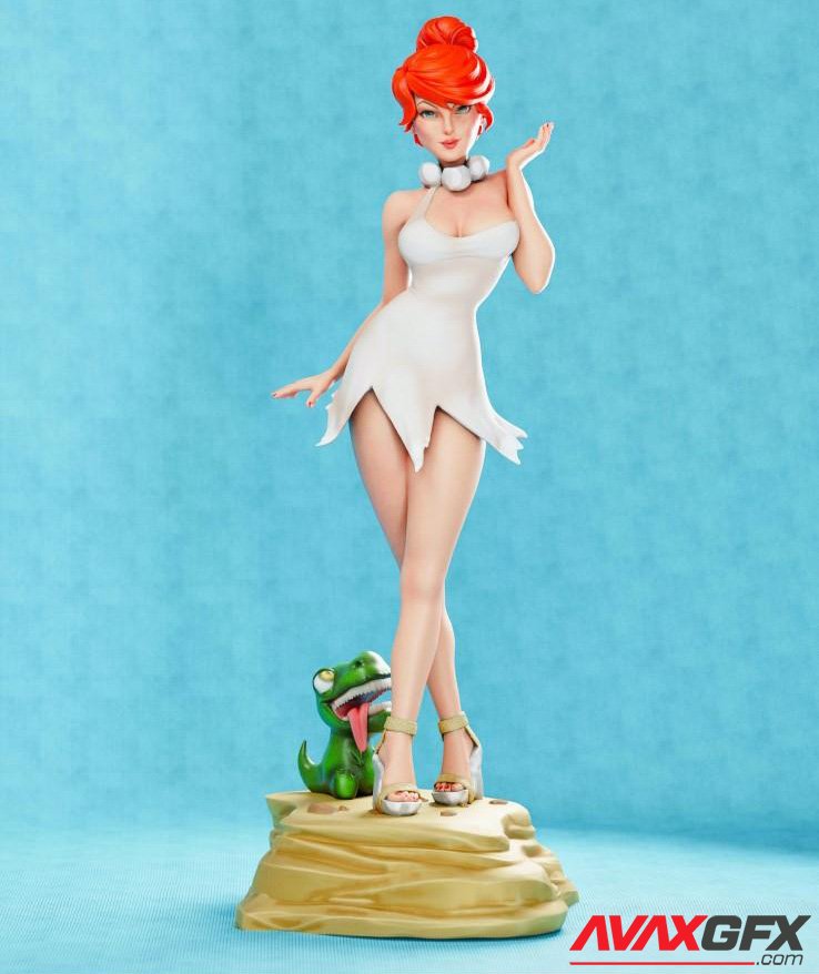 Wilma Flintstone 3D Printable STL