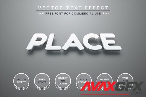 Place - Editable Text Effect - 6811650