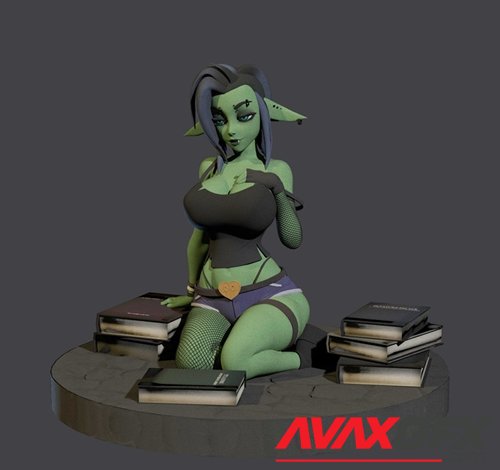 Sexy female goblin – 3D Printable STL