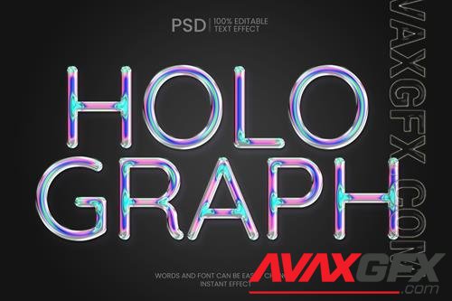 Holographic Text Effect PSD