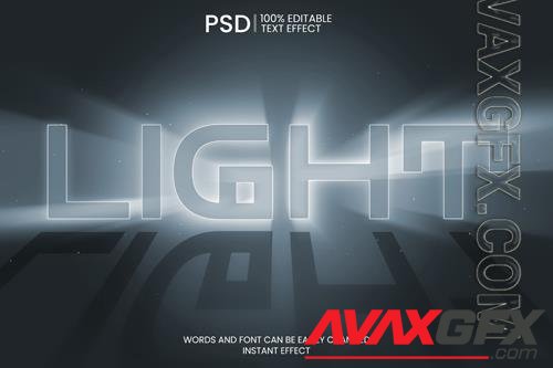 Light Text Effect PSD