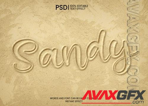 Sand Text Effect PSD