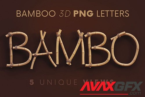 Bamboo - 3D Lettering - 6802037
