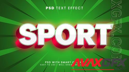 Sport editable text effect with soccer and team text style psd