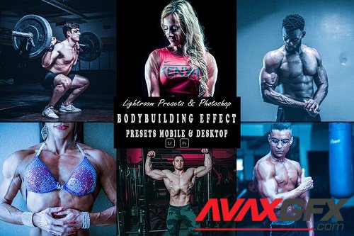 Bodybuilding Photoshop Action & Lightrom Preset