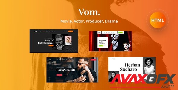 ThemeForest - Vom v1.0 - Multipurpose Film Maker HTML5 Template (Update: 19 August 21) - 27582907