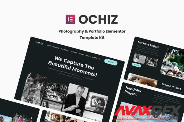 ThemeForest - Ochiz v1.0.0 - Photography & Portfolio Elementor Template Kit - 35403382