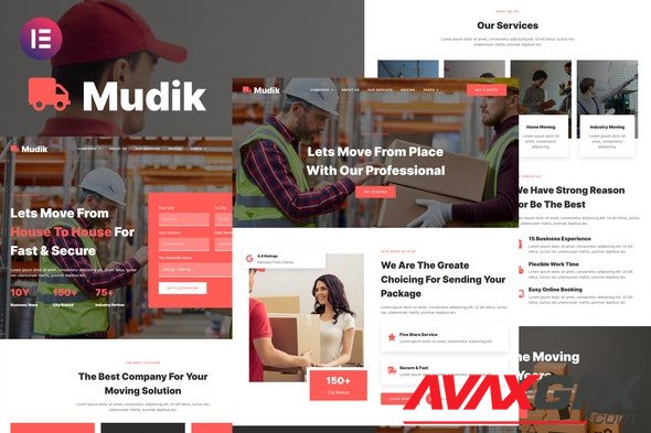 ThemeForest - Mudik v1.0.0 - Moving & Transportation Services Elementor Template Kit - 35383559