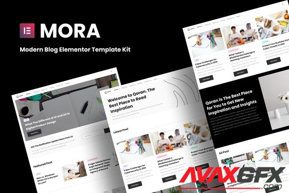 ThemeForest - Mora v1.0.0 - Modern Blog Elementor Template Kit - 35330540