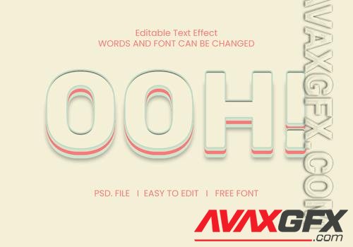 Ooh text effect psd