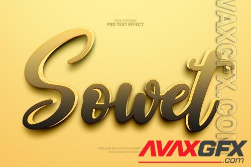 Sowet editable premium psd text effect maker