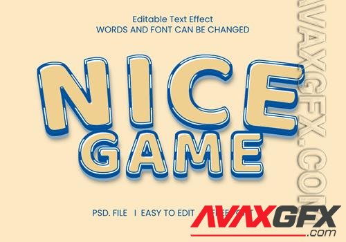 Nice game text effect psd