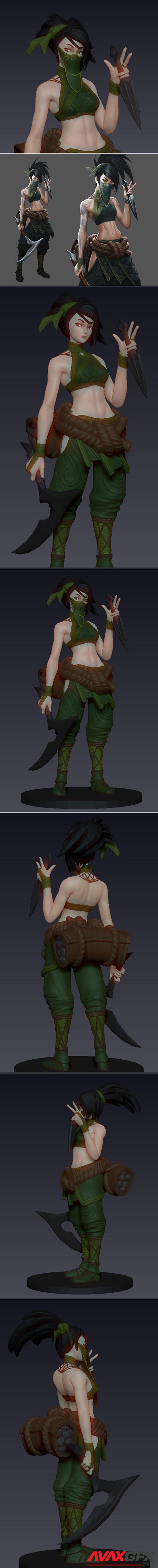 Akali figuer – 3D Printable STL