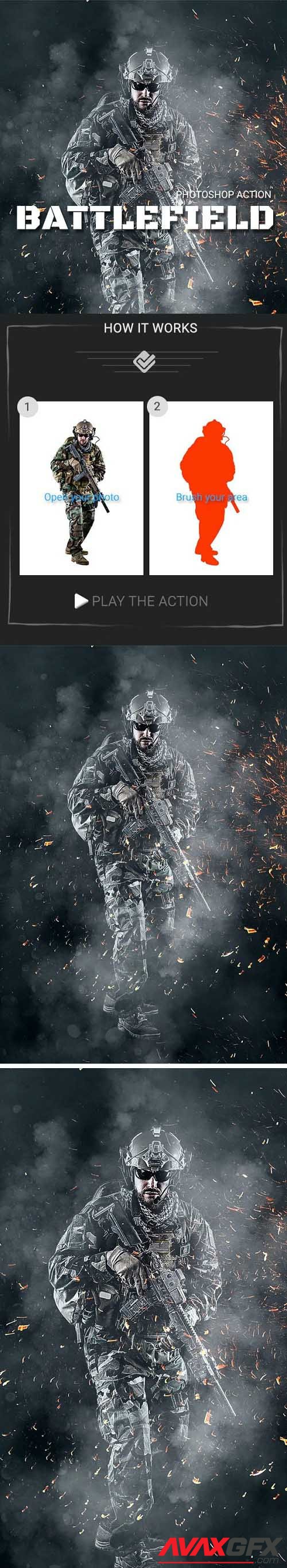 Battlefield Photoshop Action - 20908798