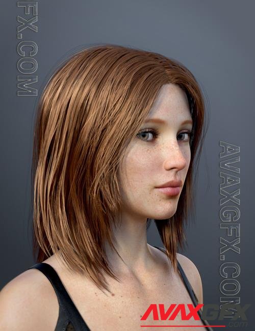 dForce Casual Hair for Genesis 8 and 8 1 Females