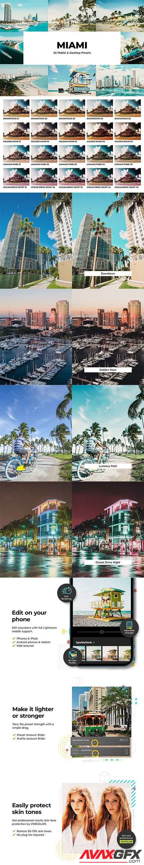 20 Miami Lightroom Presets LUTs - 35270584 - 6763707