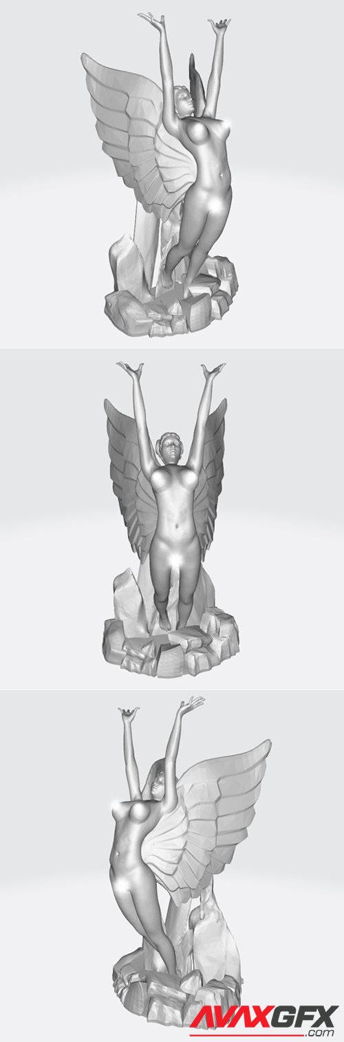 Fallen Angel – 3D Printable STL