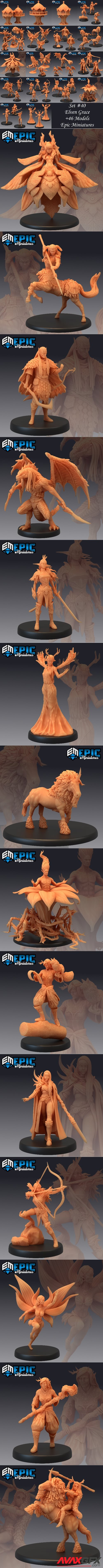 Epic Minis – Elven Grace – 3D Printable STL