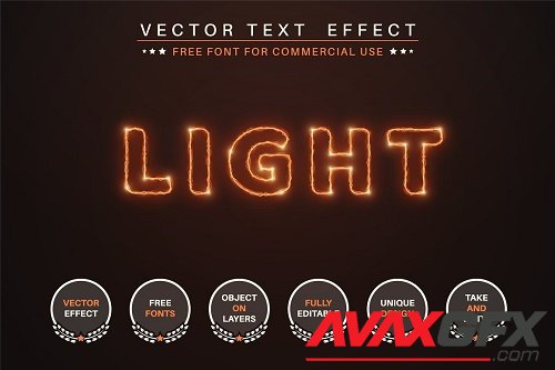 Lightning - Editable Text Effect - 6817367