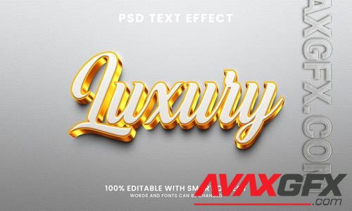 Luxury 3d text effect psd
