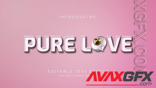 Pure love text effect psd