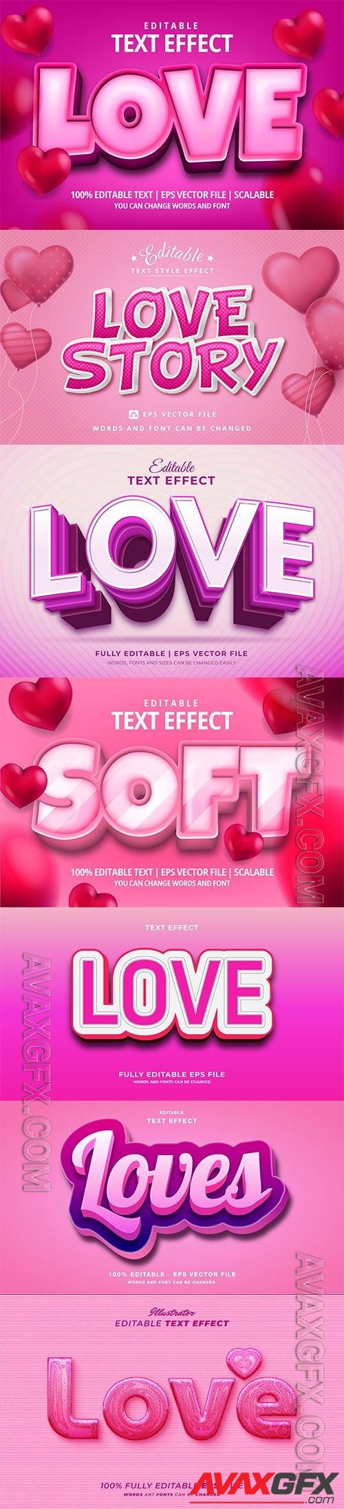 3d editable text style effect vector vol 900