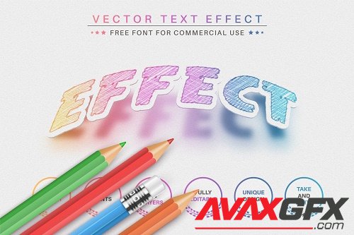 Rainbow Paper - Editable Text Effect - 6830837