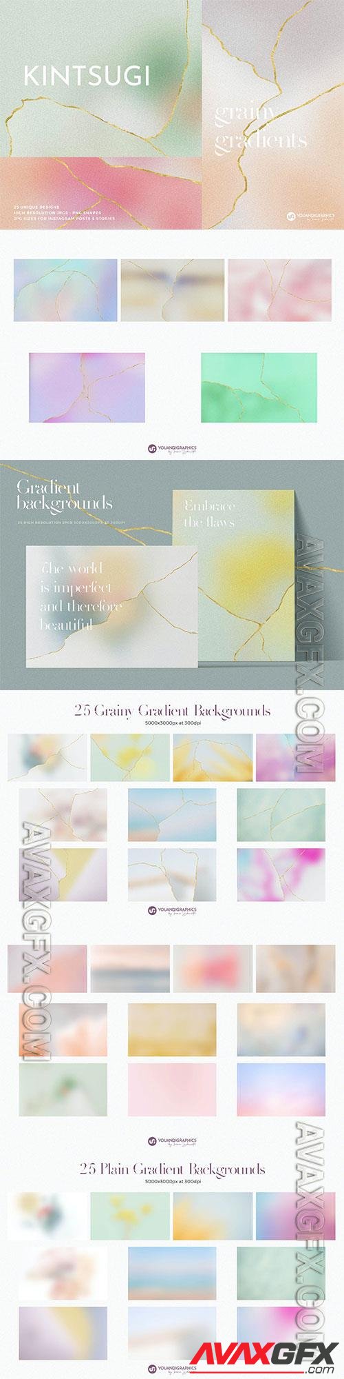 Kintsugi Gradient Backgrounds