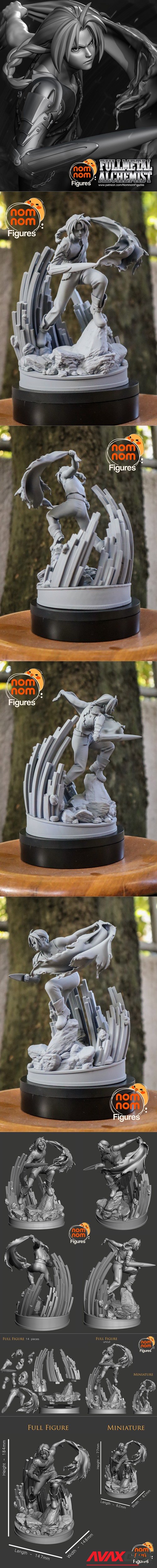 Edward Elric - Fullmetal Alchemist – 3D Printable STL