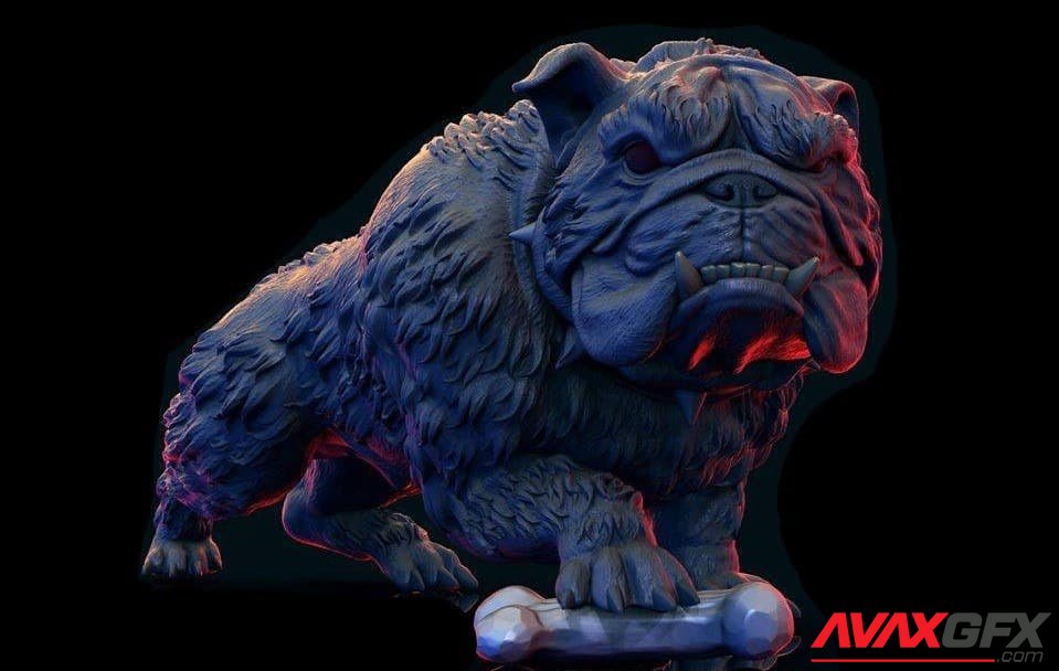 Bulldog 3D Printable STL