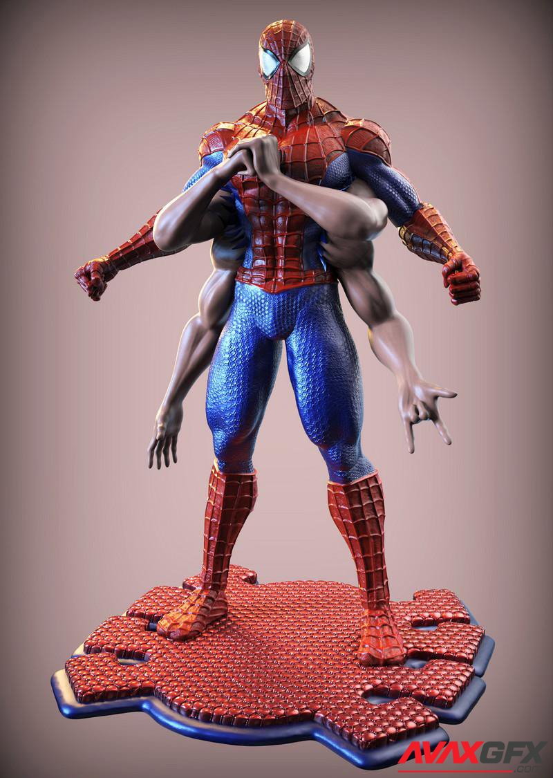 Spider Man Six Arms 3D Printable STL