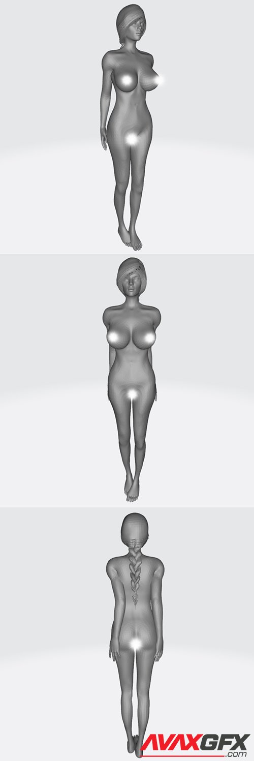 Tettona girl – 3D Printable STL