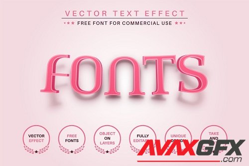 Pink Bend - Editable Text Effect - 6833513