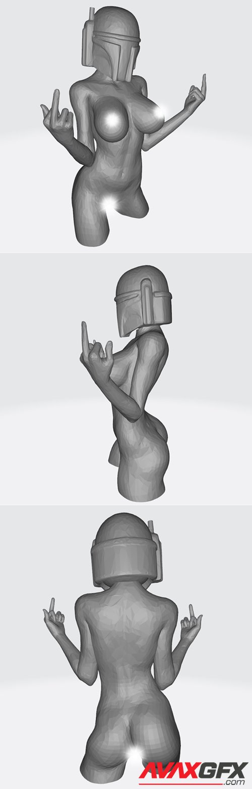 Nude Boba Fett – 3D Printable STL