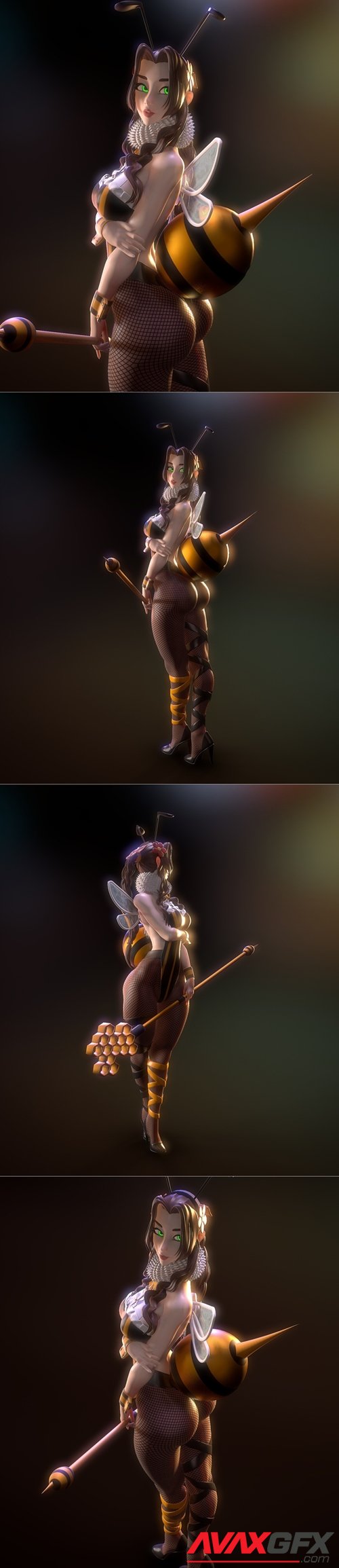 Rush Zilla – Aerith in Dancing Queen Costume – 3D Printable STL