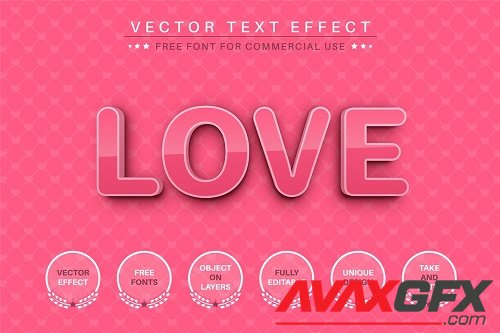 3D Pink - Editable Text Effect - 6832511