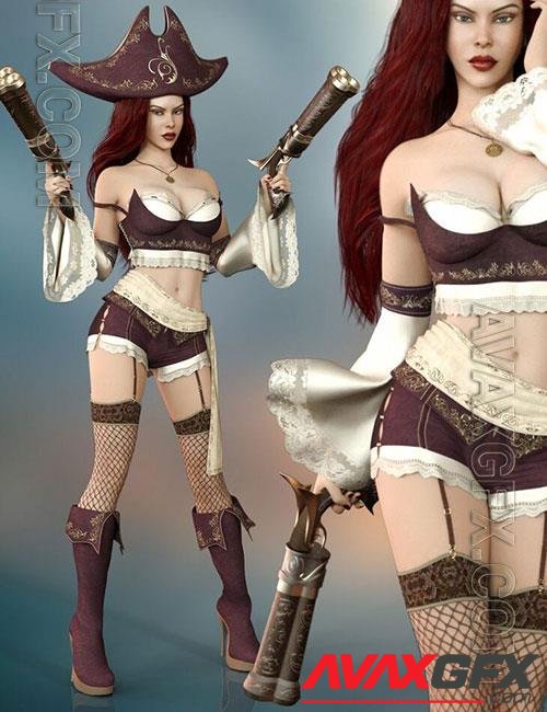 Misfortune Outfit Set for Genesis 8 Female