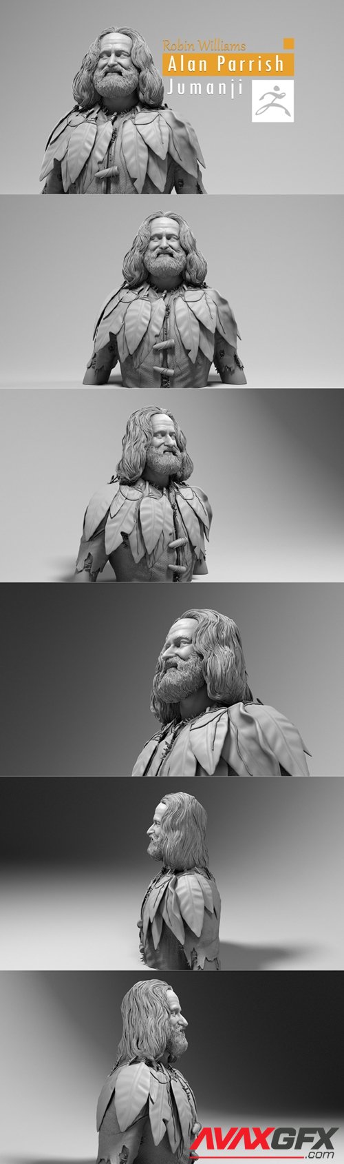 Robin Williams - Alan Parrish - Jumanji – 3D Printable STL